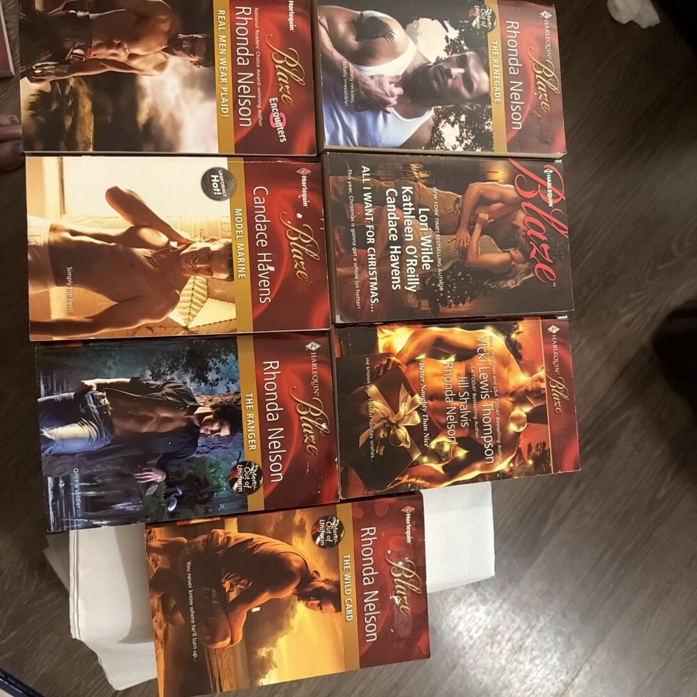 Harlequin Blaze lot of 7 books Nelson Et Al